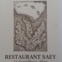 Affiche pour l'exposition Henry Lejeune , restaurant saey (Mons)